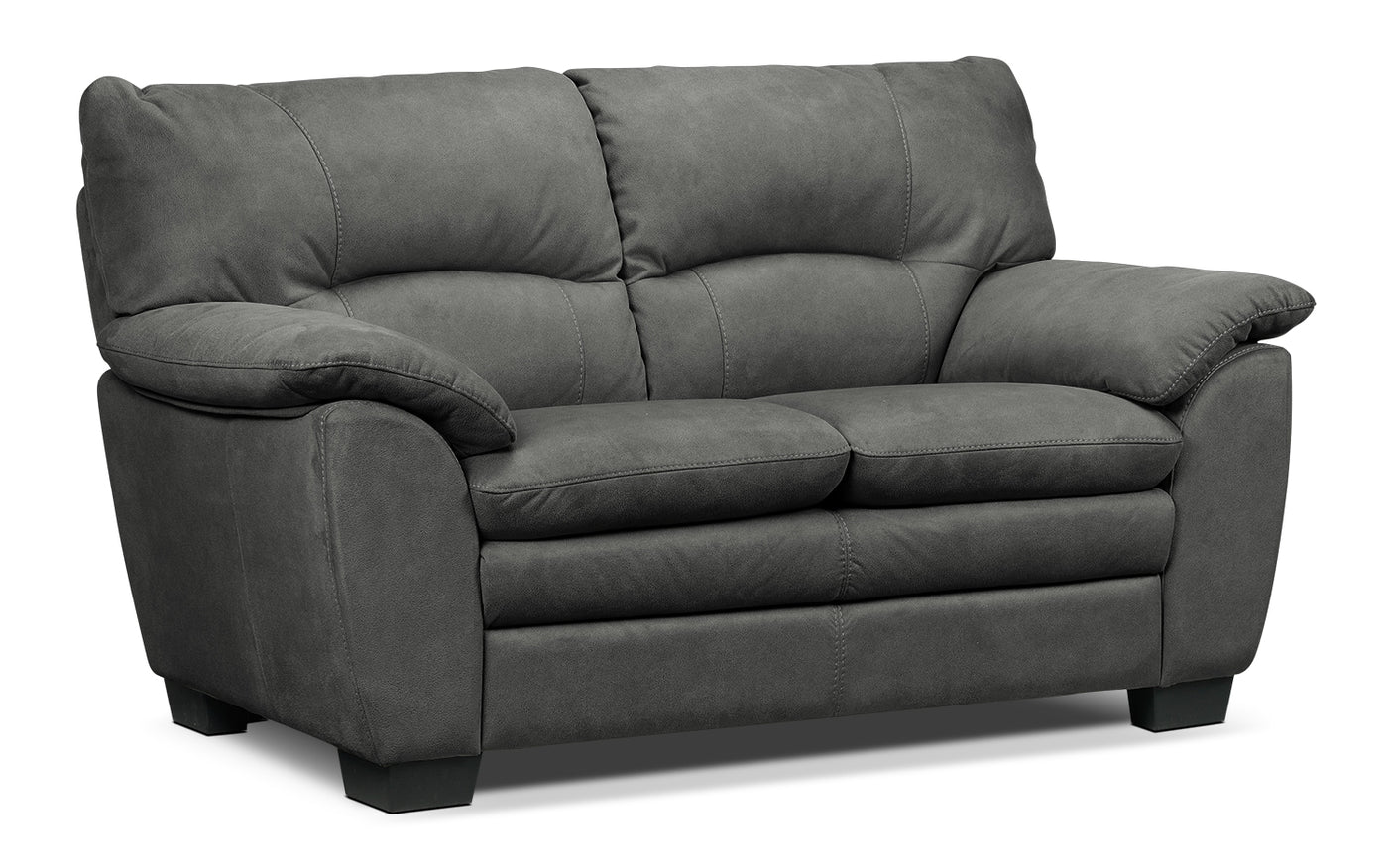 Kelleher Sofa, Loveseat and Chair Set - Charcoal