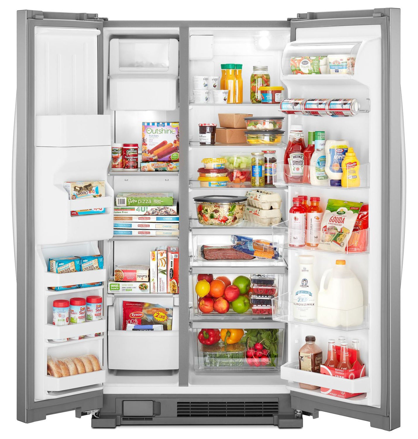 Whirlpool 33.1" 21.4 Cu. Ft. Stainless Steel Side-by-Side Refrigerator - WRS321SDHZ