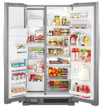 Whirlpool 33.1" 21.4 Cu. Ft. Stainless Steel Side-by-Side Refrigerator - WRS321SDHZ