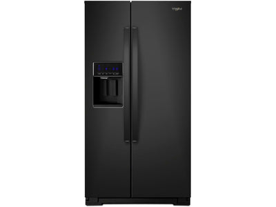 Whirlpool Black Counter-Depth Side-by-Side Refrigerator (21 Cu. Ft.) - WRS571CIHB