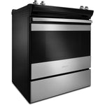 Amana Black-on-Stainless Steel Slide-In Electric Range (4.8 Cu. Ft.) - YAES6603SFS