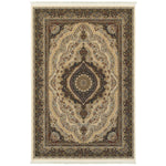 Marieville W111W2L Traditional Medallion Area Rug (6'7"X9'6")