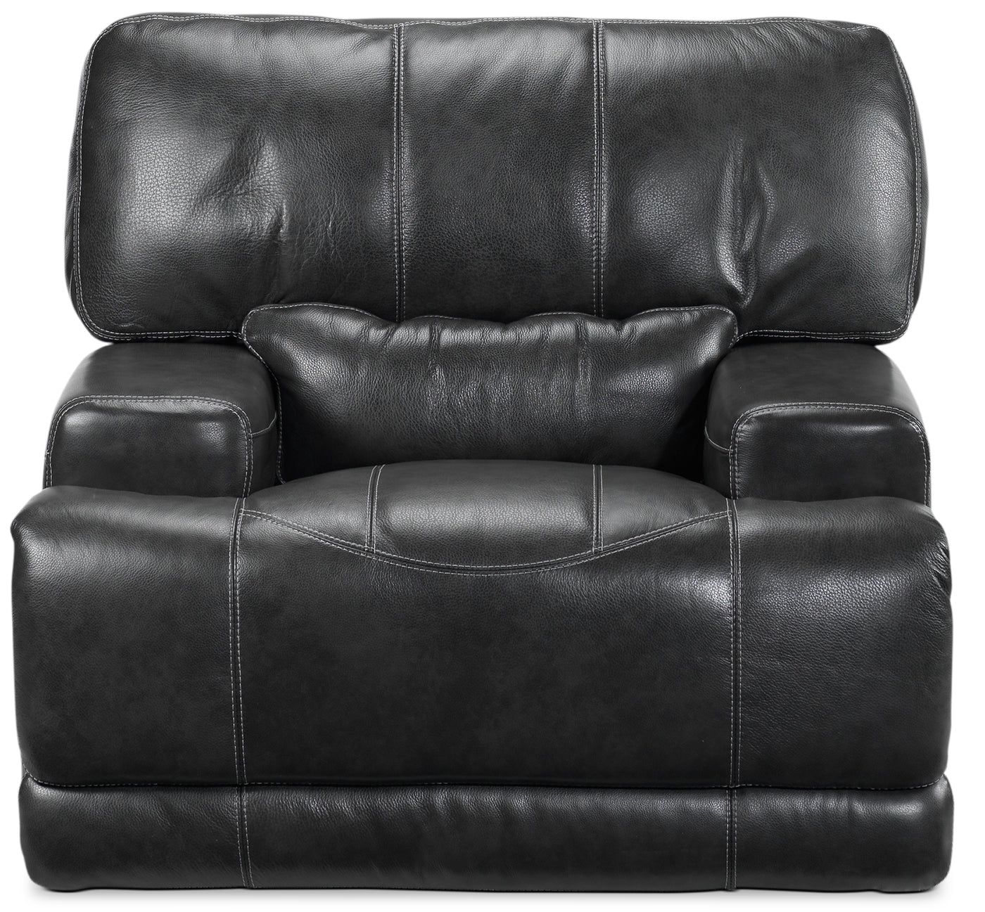 Dearborn Leather Power Recliner - Charcoal