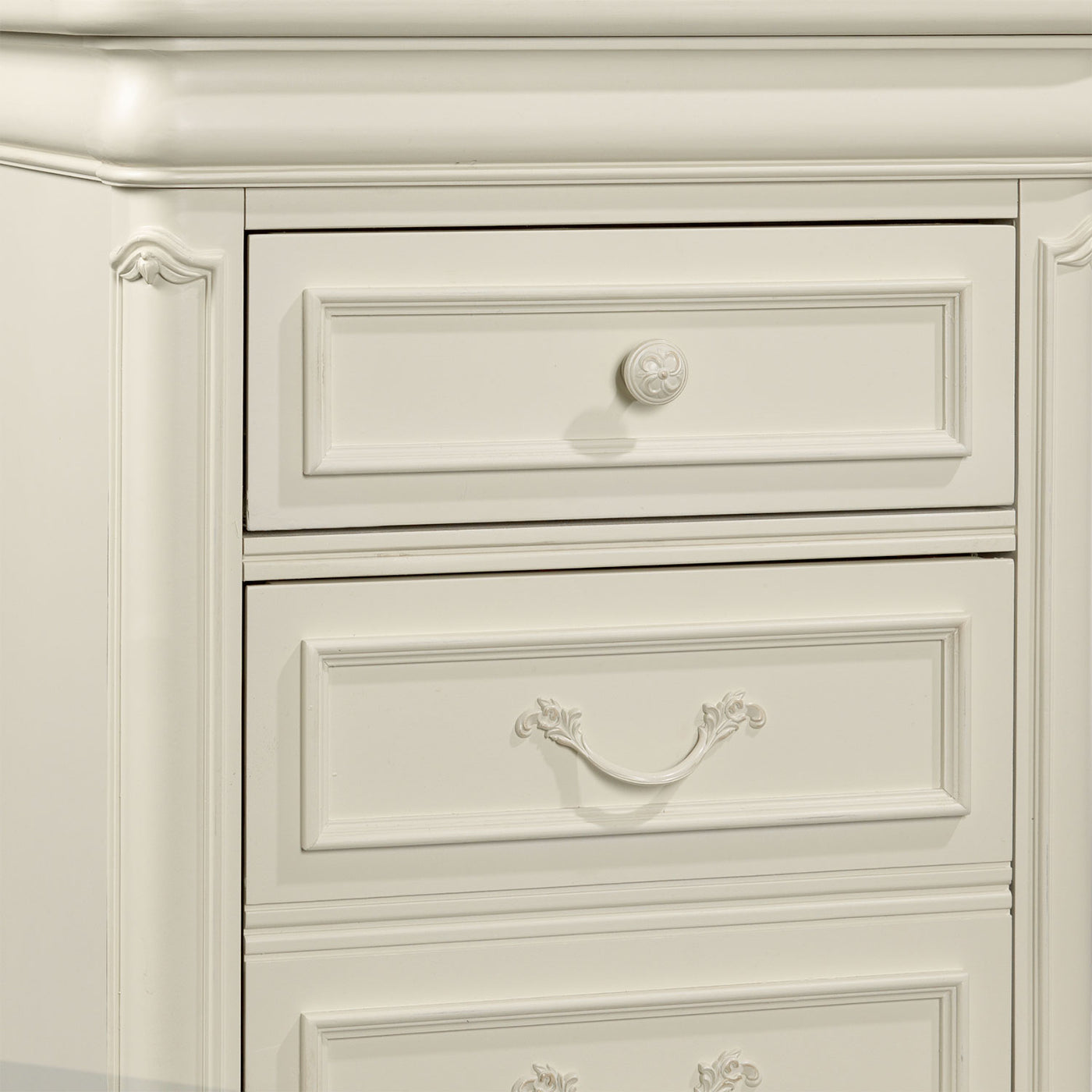 Amber Night Table - Antique White