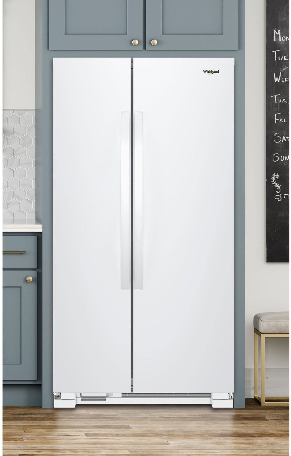 Whirlpool White Side-by-Side Refrigerator (22 Cu. Ft.) - WRS312SNHW