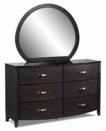 Cinema 6-Drawer Dresser - Charcoal
