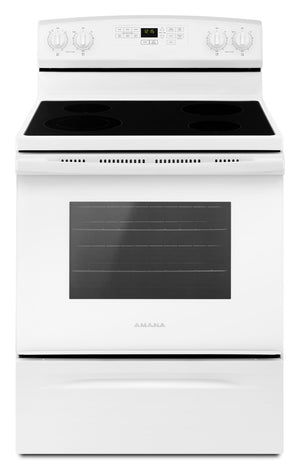 Amana White Freestanding Electric Range (4.8 Cu. Ft.) - YAER6603SFW