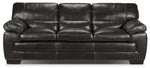 Amarillo Leather Sofa - Charcoal