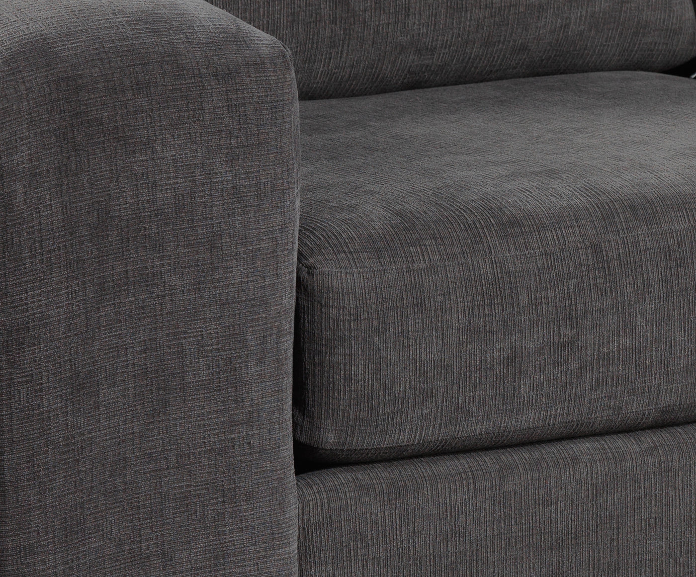 Danielle 3-Piece Sectional with Right-Facing Corner Wedge - Grey