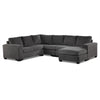 Danielle 3-Piece Sectional with Right-Facing Corner Wedge - Grey