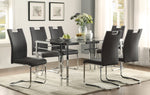 Watt Table - Faux Marble and Chrome