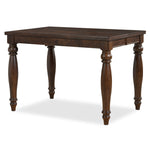 Kingstown 7-Piece Extendable Counter Height Dining Set - Chocolate