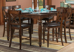 Kingstown 7-Piece Extendable Counter Height Dining Set - Chocolate