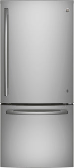 GE Stainless Steel BOTTOM-FREEZER REFRIGERATOR (20.9 CU. FT.) - GDE21DSKSS