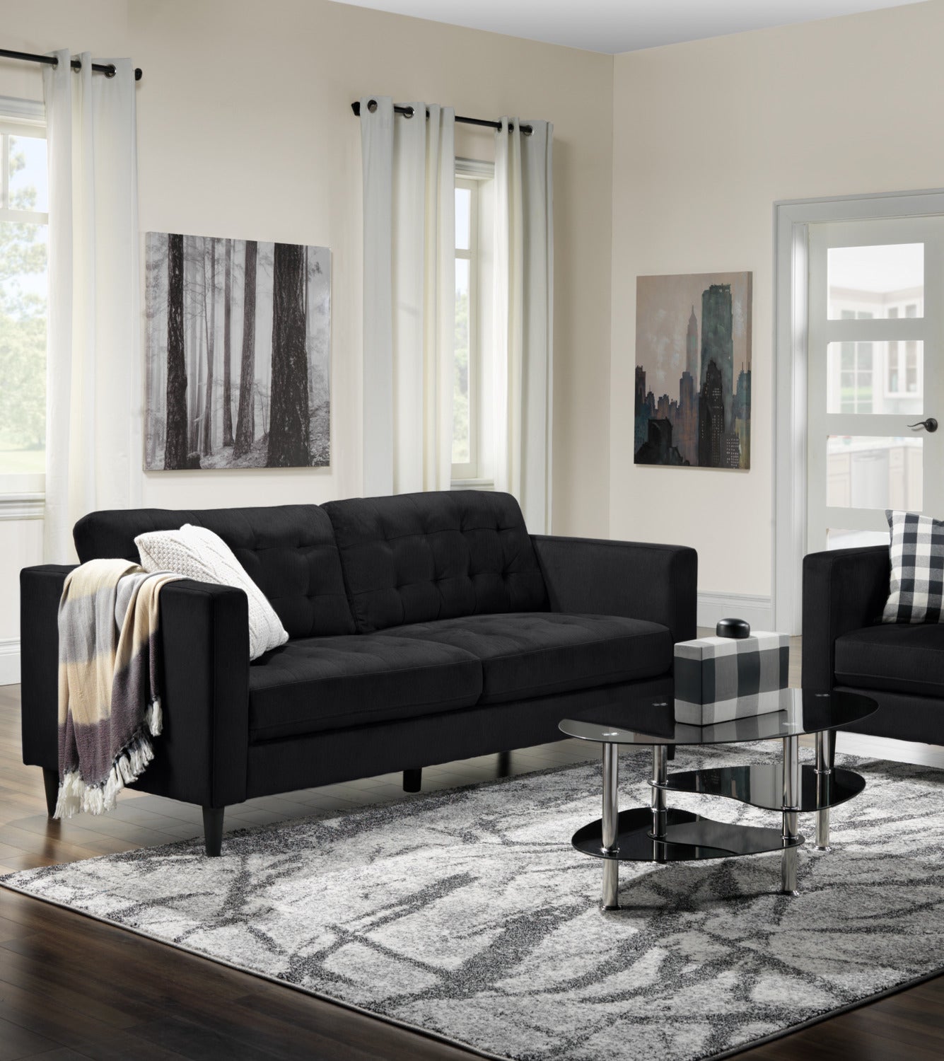 Oriana 40" Coffee Table - Black