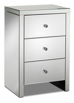Illusion Set of 2 Night Tables - Mirrored Glass