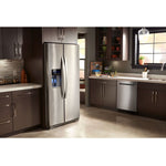 Whirlpool Stainless Steel Counter-Depth Side-by-Side Refrigerator (21 Cu. Ft.) - WRS571CIHZ