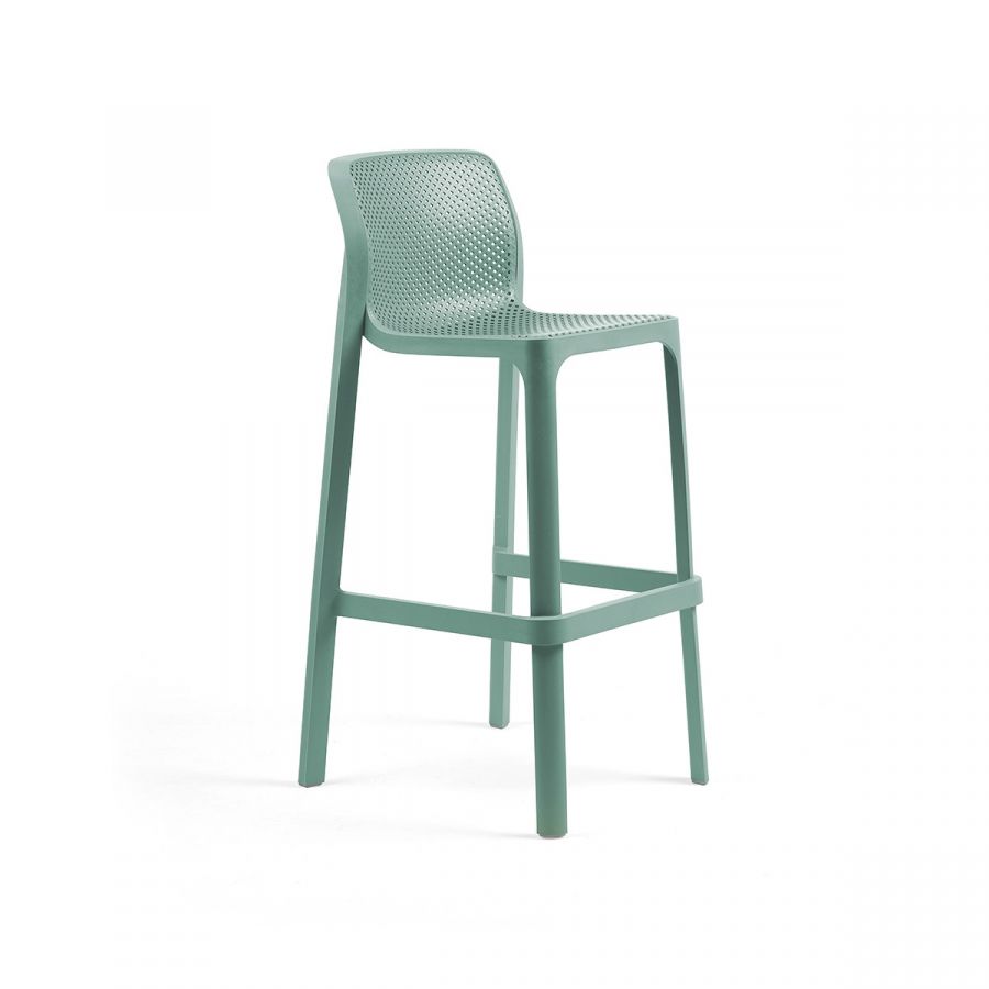 Nardi Net Outdoor Barstool - Light Blue (Set of 4)