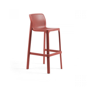 Nardi Net Outdoor Barstool - Red (Set of 4)