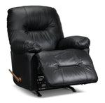 Hunter Leather Rocker Recliner - Black