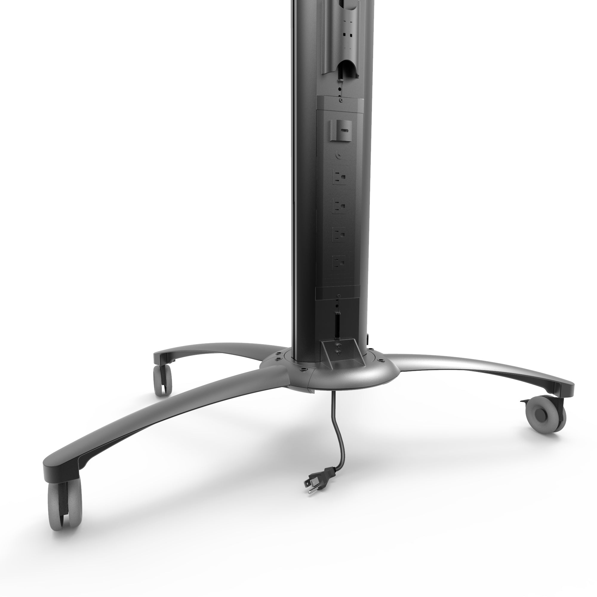 Rolling Mobile TV Floor Stand with Built-in Powerbar for 37" to 70" TVs - MKX70
