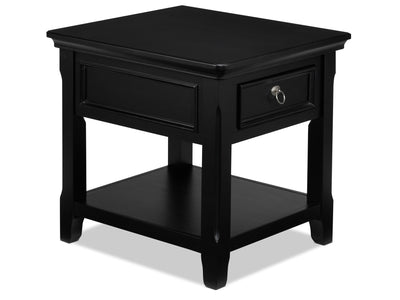 Turner 26" End Table - Black