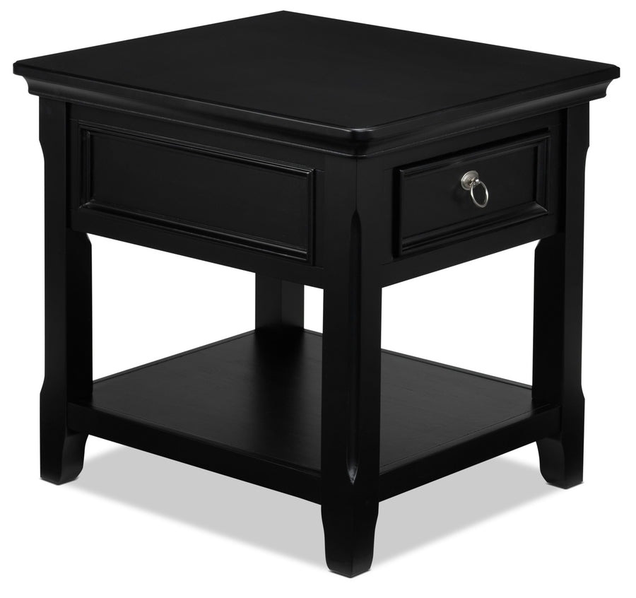 Turner 26" End Table - Black