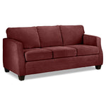 Agnes Sofa and Loveseat Set - Merlot