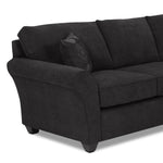 Althea 2-Piece Sectional with Right-Facing Chaise - Black