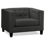 Astin Chair and a Half - Dark Grey