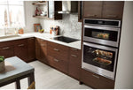 Whirlpool Black-on-Stainless Steel Wall Oven (5 Cu. Ft.) w/ Microwave (1.4 Cu. Ft.) - WOC75EC0HS