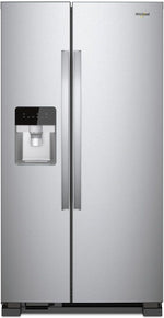Whirlpool 32.8" 21 Cu. Ft. Monochromatic Stainless Steel Side-by-Side Refrigerator  - WRS331SDHM
