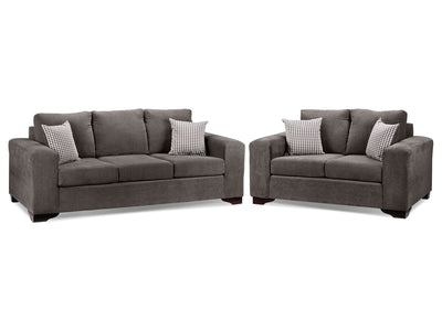 Fava 2 Pc. Living Room Package W/Loveseat - Grey