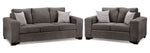 Fava Sofa and Loveseat Set - Grey