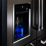 KitchenAid Black Stainless Steel French Door Refrigerator (25.8 Cu. Ft.) - KRMF706EBS