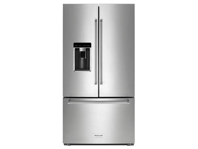 KitchenAid Stainless Steel Counter-Depth French Door Refrigerator (23.8 Cu. Ft.) - KRFC704FPS