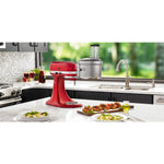 KitchenAid Grey Food Processor with Commercial-Style Dicing Kit - KSM2FPA