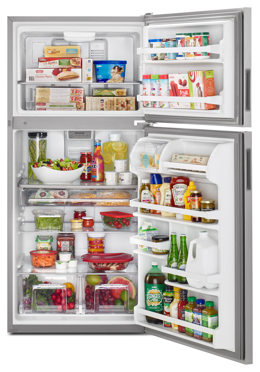 Maytag Stainless Steel Top-Freezer Refrigerator (18.0 Cu. Ft.) - MRT118FFFZ