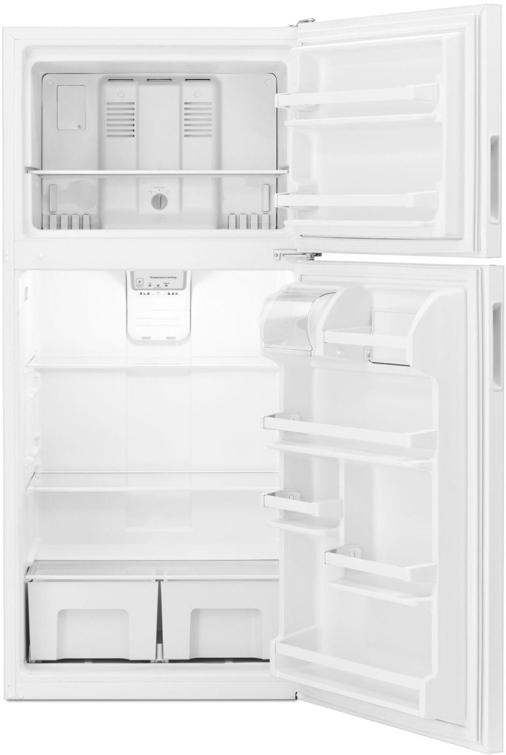 Amana 29.8" 18 Cu. Ft. Stainless Steel Top-Freezer Refrigerator - ART318FFDS