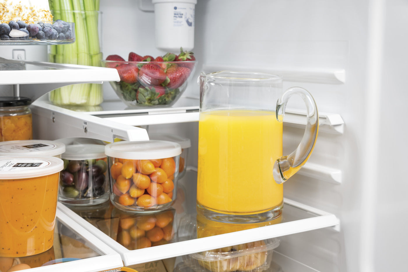 GE Black Counter-Depth French Door Refrigerator (18.6 Cu. Ft.) - GWE19JGLBB