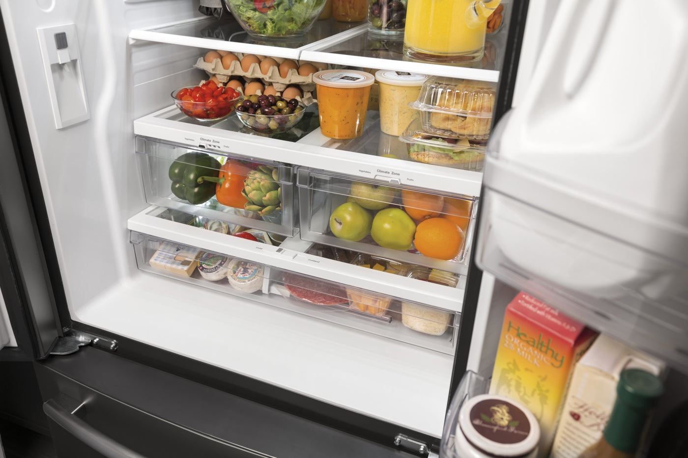 GE Black Counter-Depth French Door Refrigerator (18.6 Cu. Ft.) - GWE19JGLBB