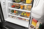 GE 32.75" 18.6 Cu. Ft. Black Counter-Depth French Door Refrigerator - GWE19JGLBB