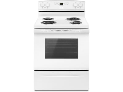 Amana White Freestanding Electric Range (4.8 Cu. Ft.) - YACR4303MFW