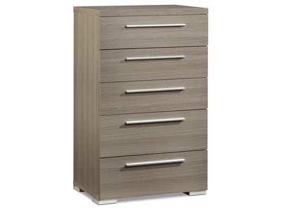 Bay Hill 5 Drawer Chest - Grey