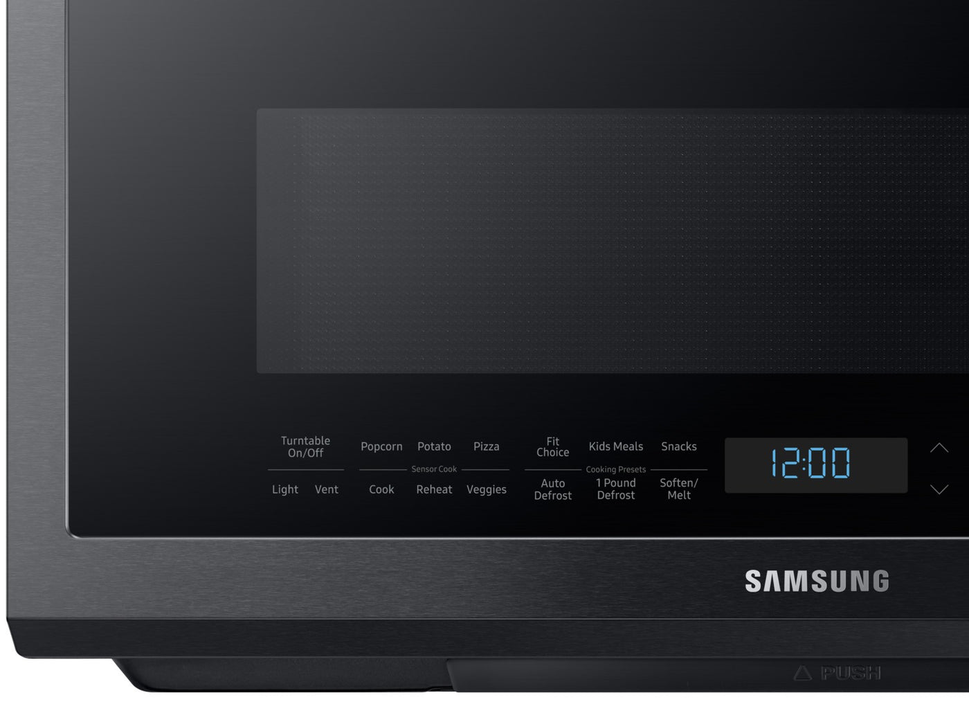 Samsung Black Stainless Steel Over-the-Range Microwave (2.1 Cu. Ft.) - ME21M706BAG/AC