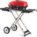 Napoleon TravelQ 285X Portable Propane Gas Grill and Scissor Cart with Griddle - TQ285X-RD-1-A