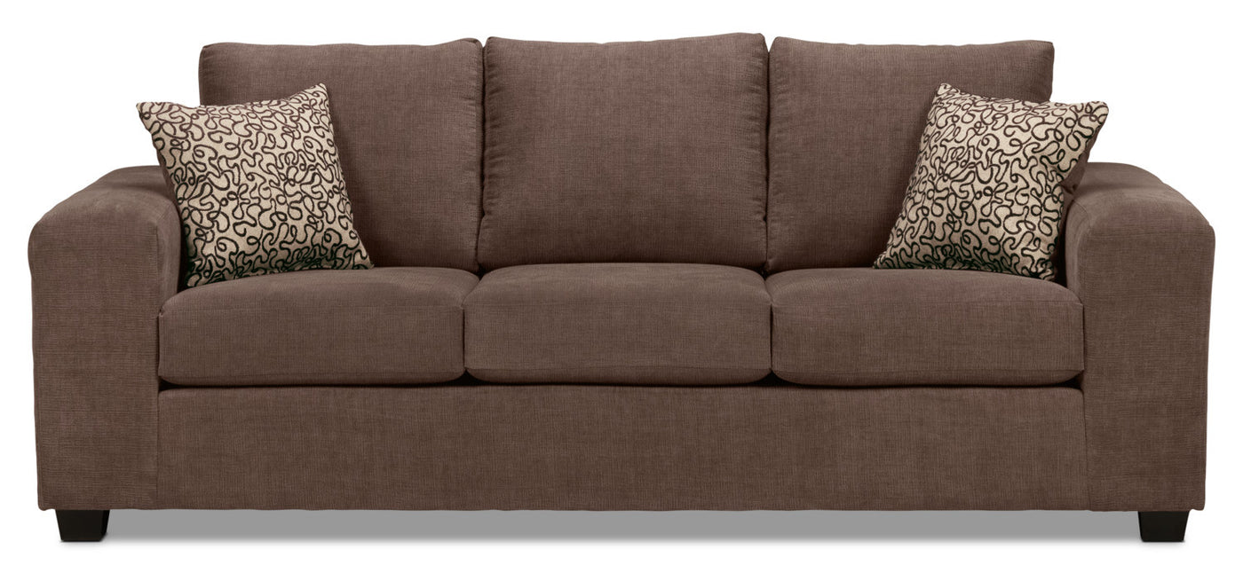 Fava Sofa and Chair Set - Light Brown