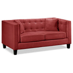 Astin Sofa, Loveseat and Chair and a Half Set - Red