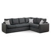 Athina 2-Piece Sectional with Left-Facing Queen Sofa Bed - Charcoal