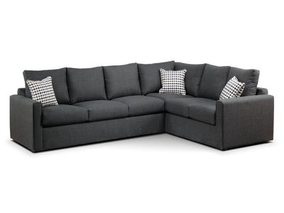 Athina 2-Piece Sectional with Right-Facing Queen Sofa Bed - Cherry | Leon\'s